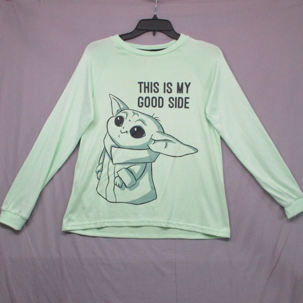 Star Wars Sleepwear Top Baby Yoda Long Sleeve Green Unisex‎ Size | XS